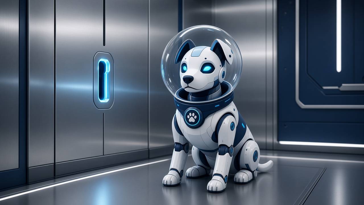 BotInu guarding a quiet vault of keys